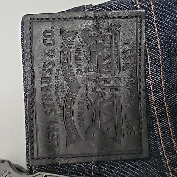 Levi's Dark Blue 541 Jean Shorts - Picture 3 of 4